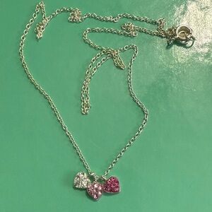 Kids Silver Heart Pendant Necklace